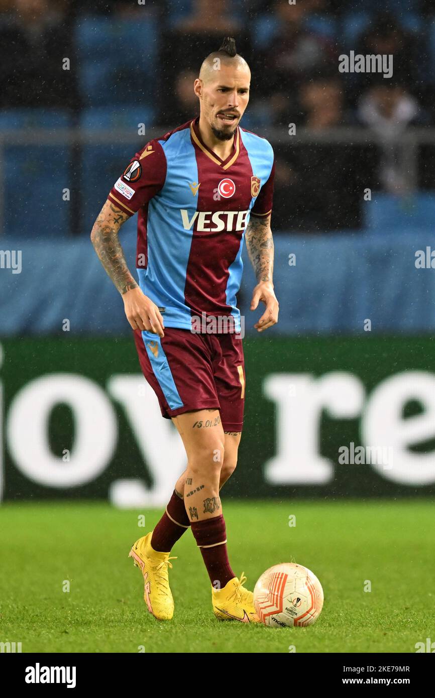 TRABZON - Mats Knoester of Ferencvaros TC during the UEFA Europa League  Group H match between Trabzonspor AS and Ferencvaros at Senol Gunes Stadium  on November 3, 2022 in Trabzon, Turkey. ANP