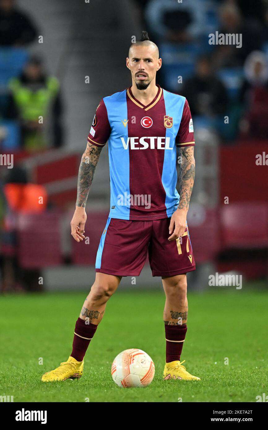 TRABZON - Samy Mmaee of Ferencvaros TC during the UEFA Europa League Group  H match between Trabzonspor AS and Ferencvaros at Senol Gunes Stadium on  November 3, 2022 in Trabzon, Turkey. ANP