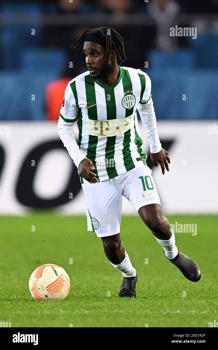 TRABZON - Samy Mmaee of Ferencvaros TC during the UEFA Europa League Group  H match between Trabzonspor AS and Ferencvaros at Senol Gunes Stadium on  November 3, 2022 in Trabzon, Turkey. ANP