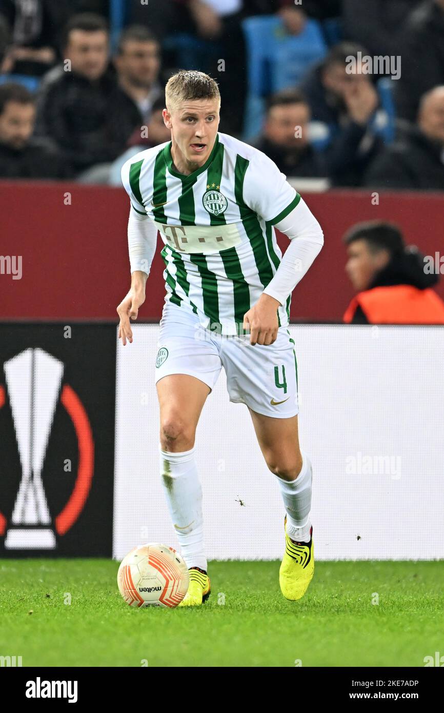 TRABZON - Mats Knoester of Ferencvaros TC during the UEFA Europa League  Group H match between Trabzonspor AS and Ferencvaros at Senol Gunes Stadium  on November 3, 2022 in Trabzon, Turkey. ANP