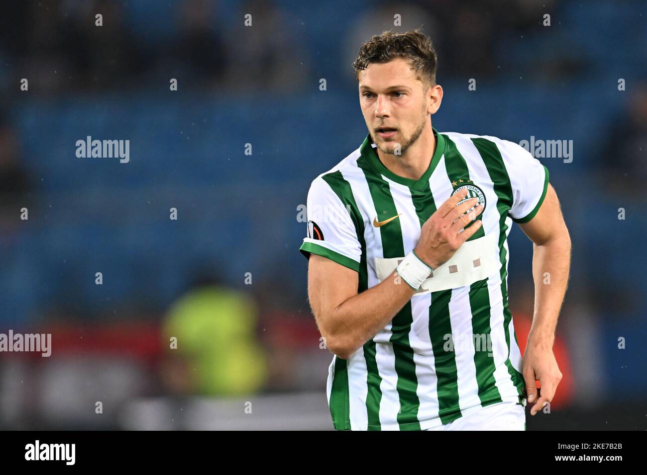 BUDAPEST, HUNGARY - MAY 27: (r-l) Endre Botka of Ferencvarosi TC