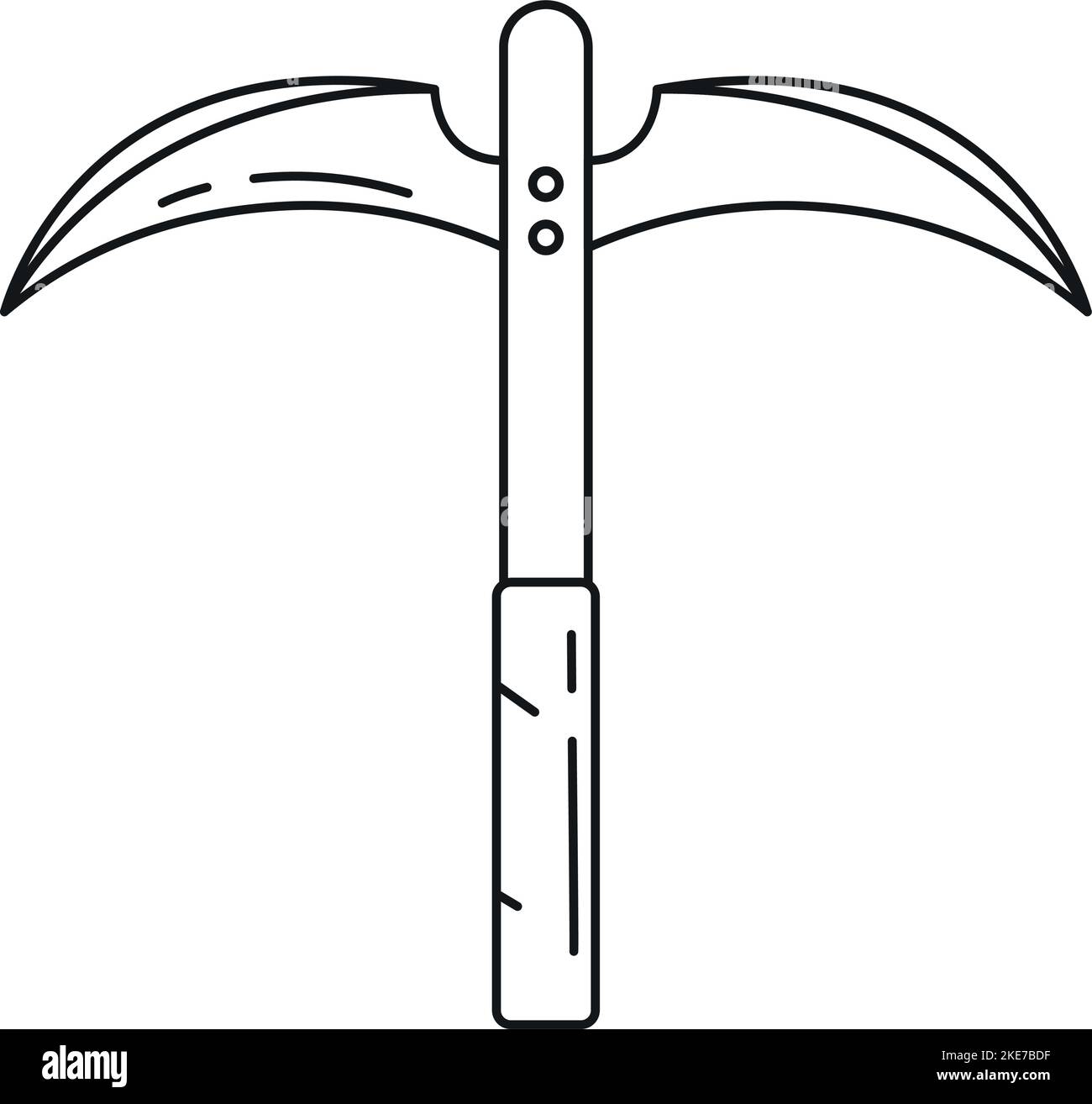 Isolated scythe weapon medieval weapon icon Vector Stock Vector Image ...