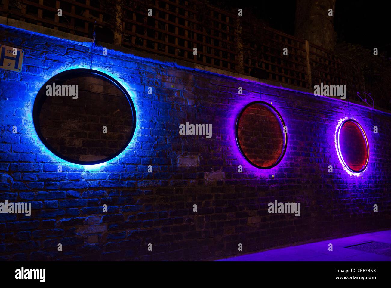 neon wall art Stock Photo Alamy