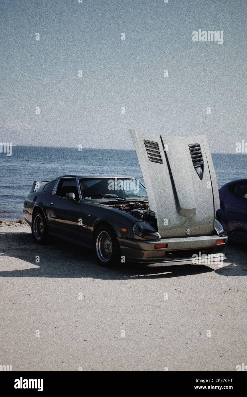 Datsun Z at the Beach Stock Photo