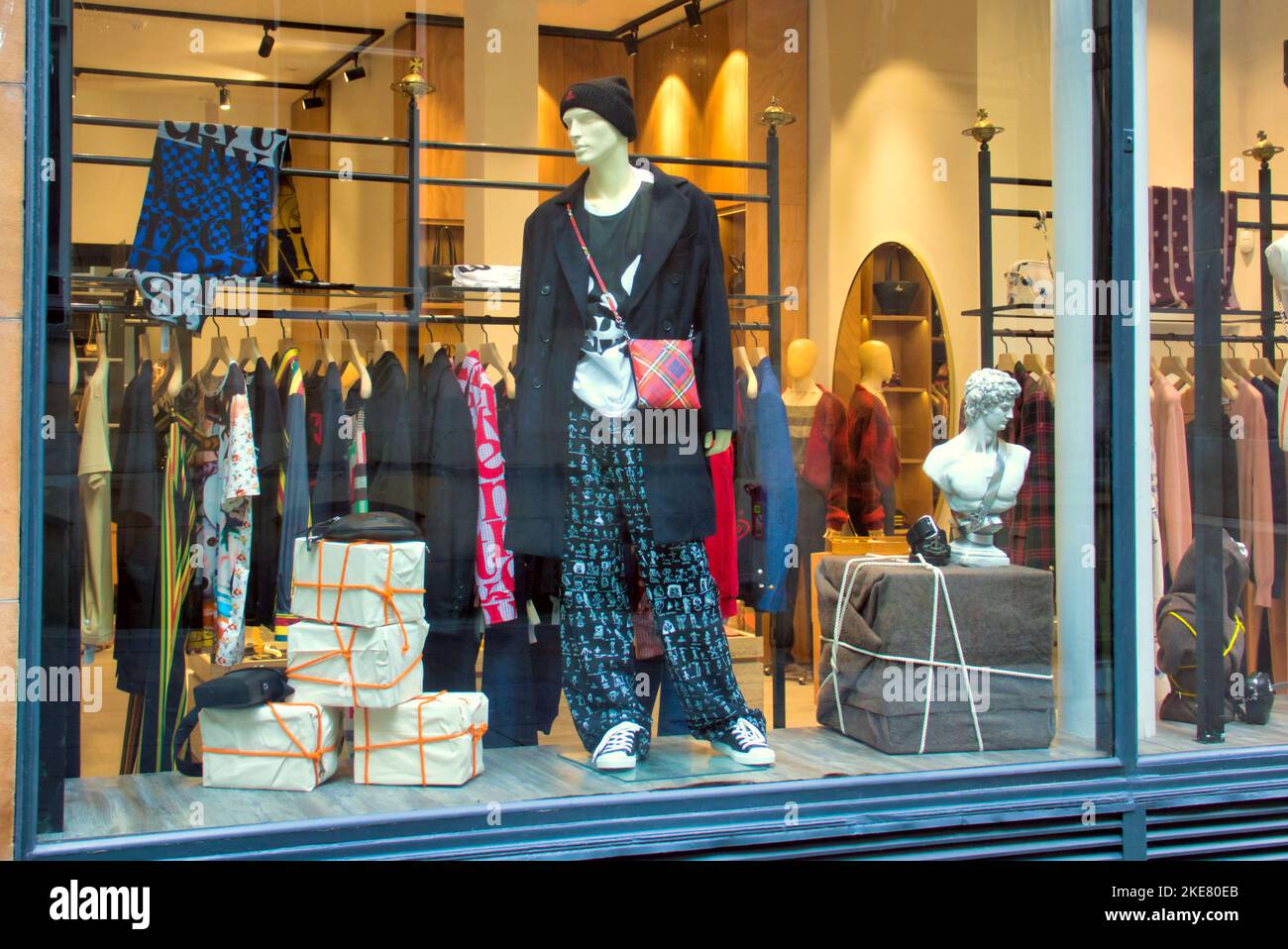 Vivienne Westwood designs iconic fashion store Glasgow, Scotland, UK