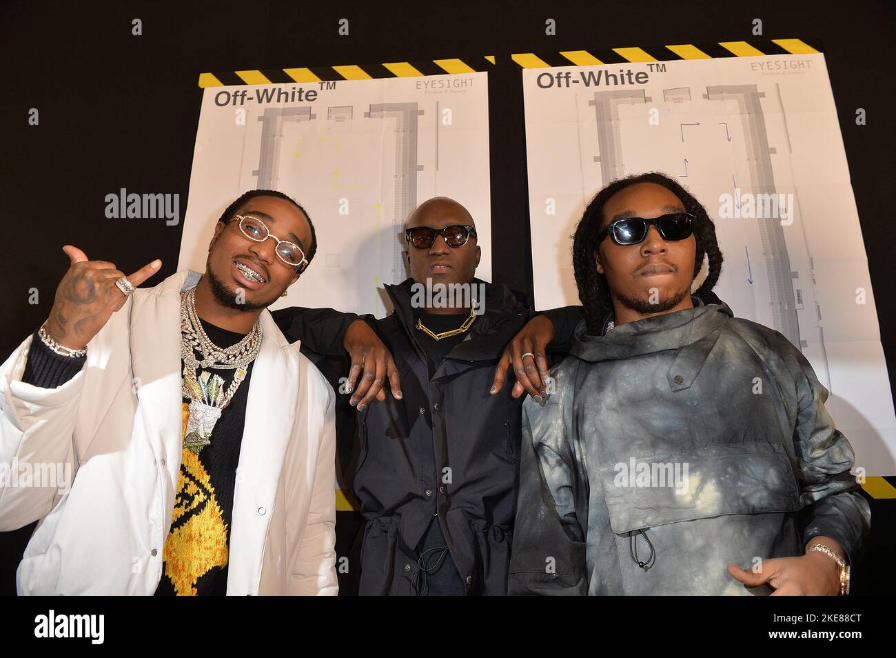 Takeoff from Migos and Virgil Abloh offwhite Stock Photo