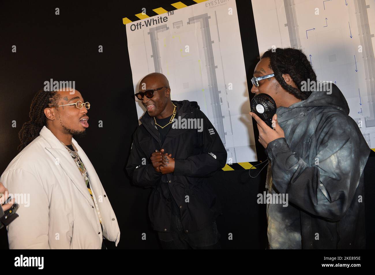 Takeoff from Migos and Virgil Abloh offwhite Stock Photo