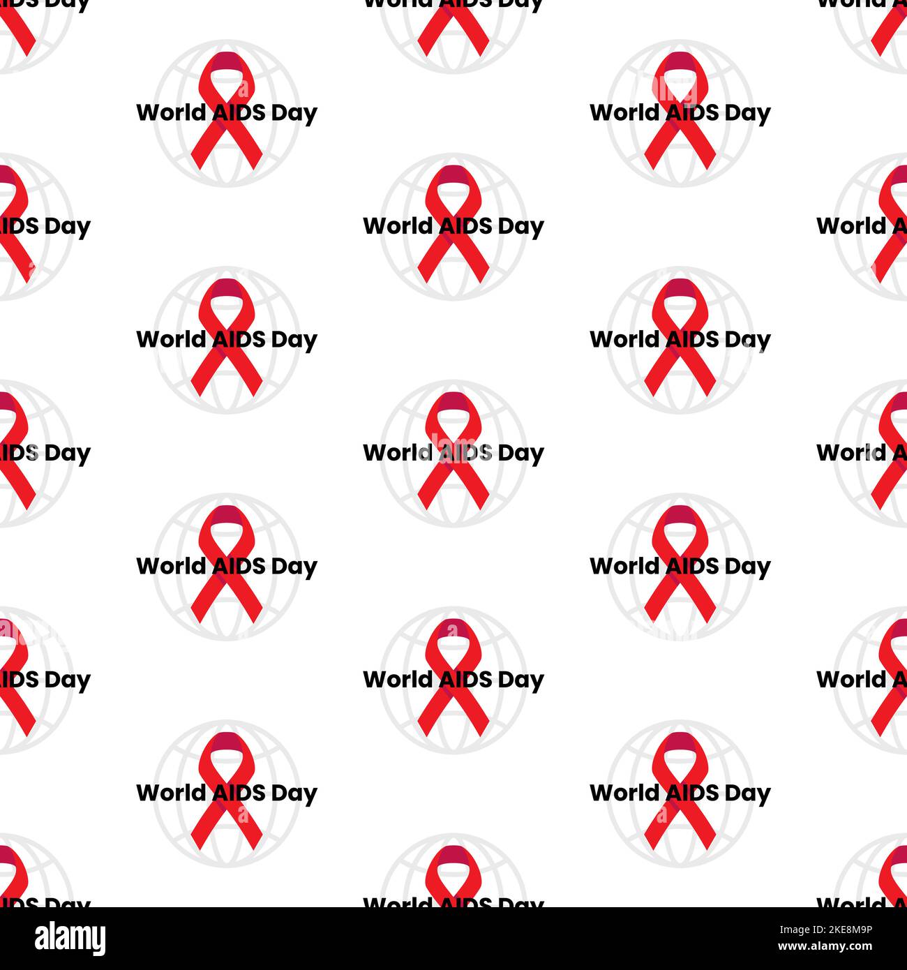 World AIDS Day - UX UI icon, graphic design banner, vector clipart with ...