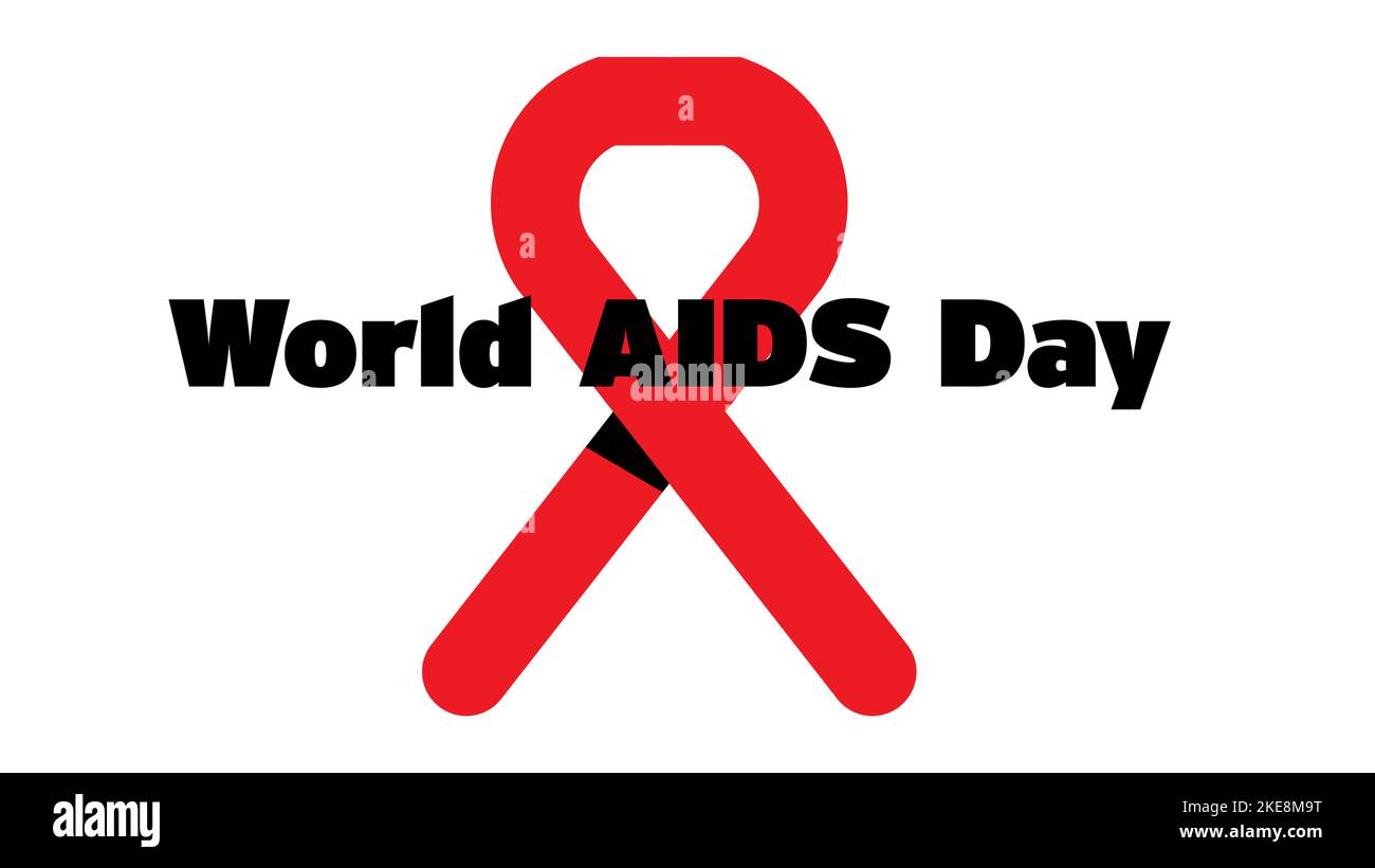 World AIDS Day - UX UI icon, graphic design banner, vector clipart with ...