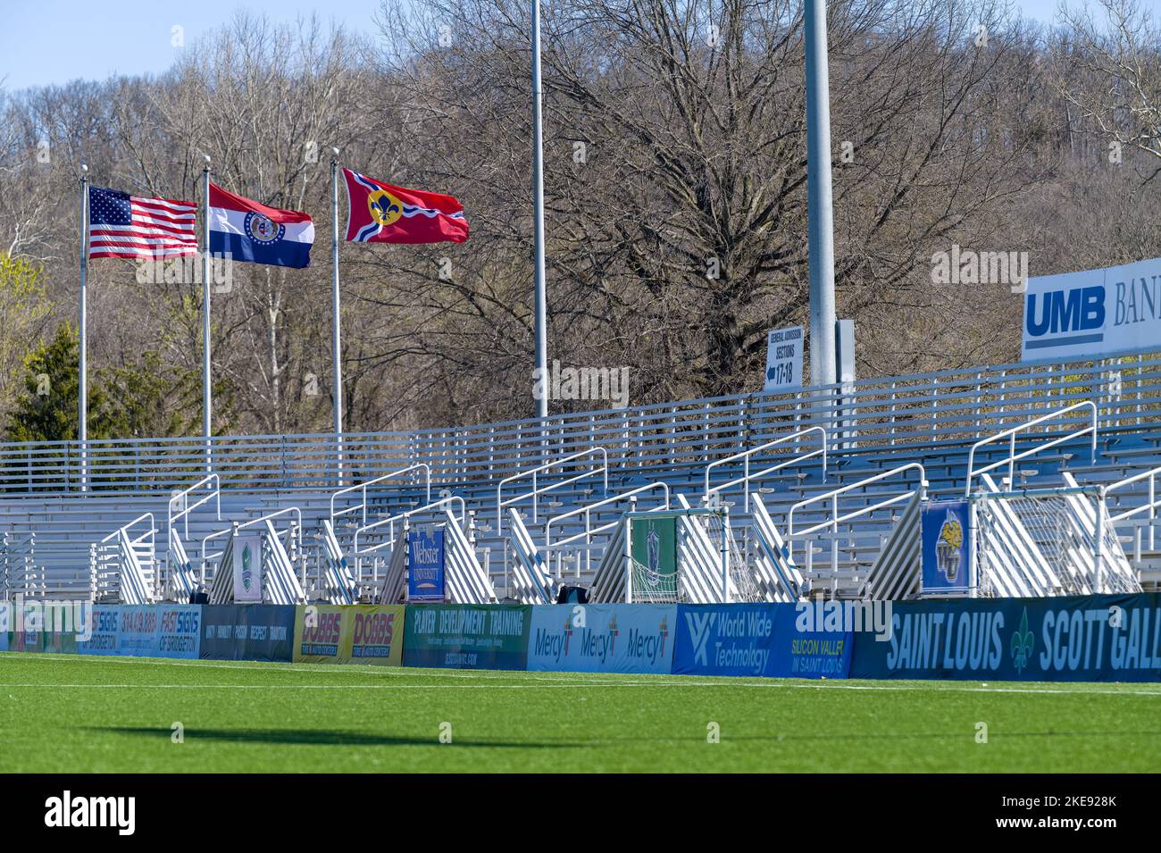 The Fenton outside of St. Louis, MO, soccer stadium Stock Photo Alamy