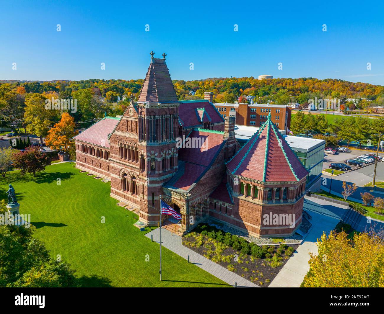 Winn Memorial Library is public library of Woburn, built in 1879 with