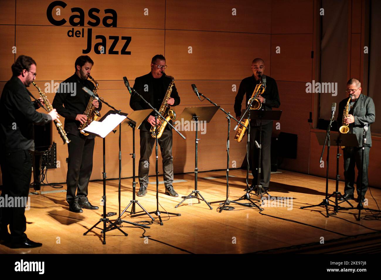 Rome, Italy. 10th Nov, 2022. Mac Saxophone Quartet featuring Rosario Giuliani at the Casa Del Jazz in Rome. (Photo by Daniela Franceschelli/Pacific Press) Credit: Pacific Press Media Production Corp./Alamy Live News Stock Photo