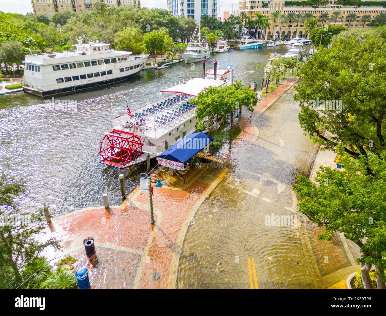 Fort Lauderdale, FL, USA November 10, 2022 Aerial photo Fort
