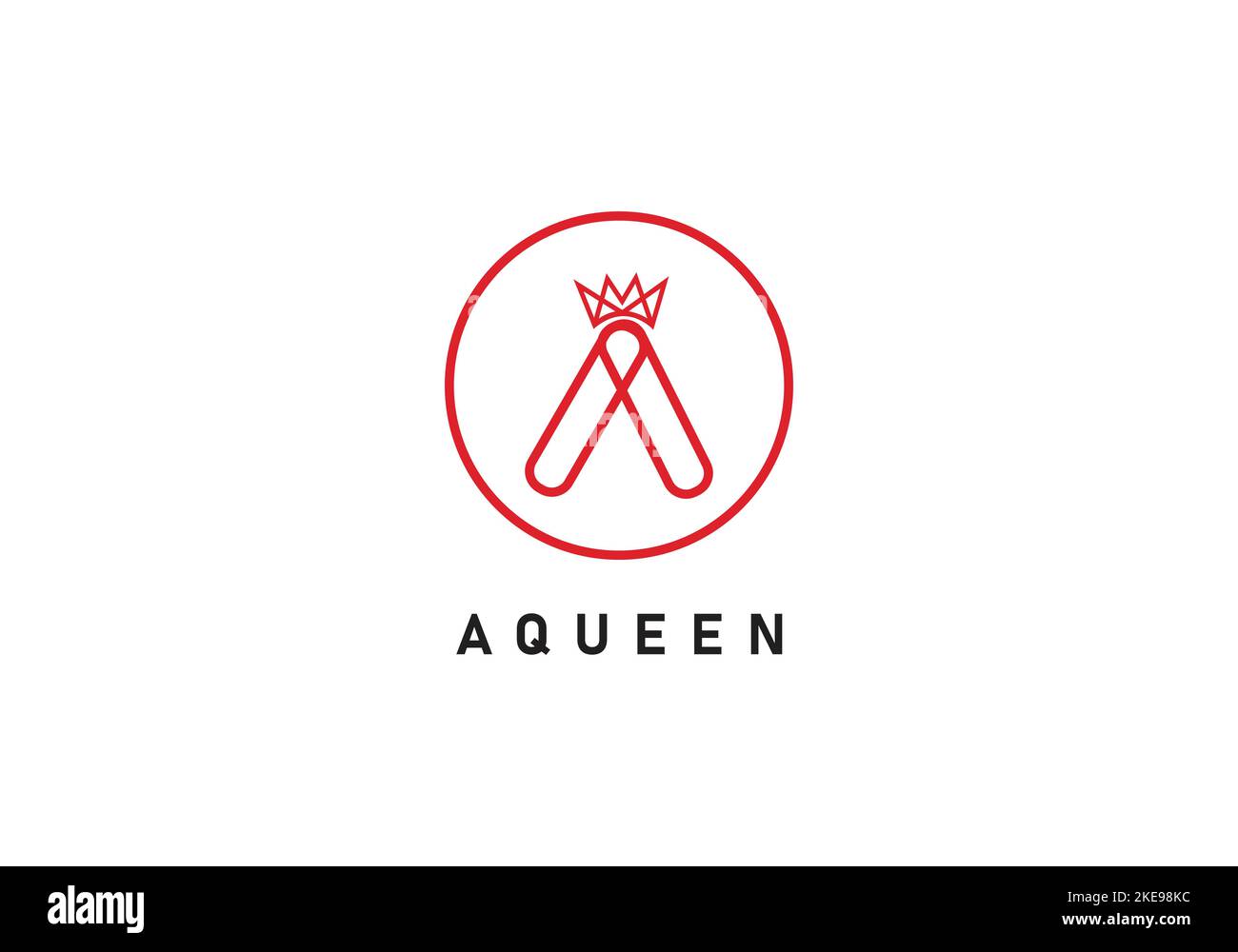 Letter a crown logo design template vector illustration Stock Vector