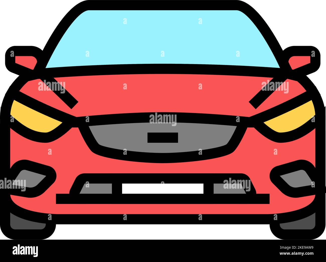 car transport vehicle color icon vector illustration Stock Vector Image ...
