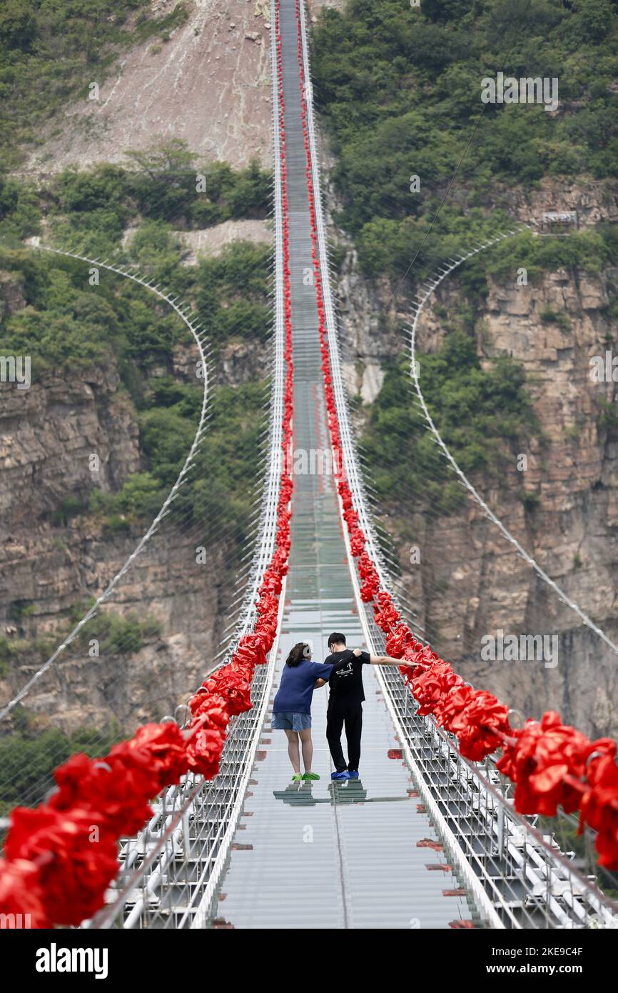 Aerial Photos Show The World s Longest Glass Suspension Bridge aerial-photos-show-the-world-s-longest-glass-suspension-bridge