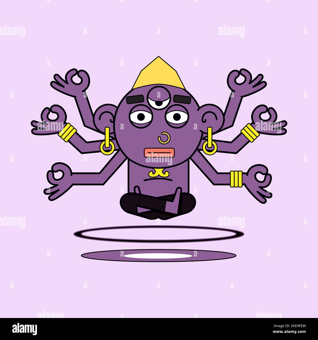 Shiva cartoon hi-res stock photography and images - Alamy