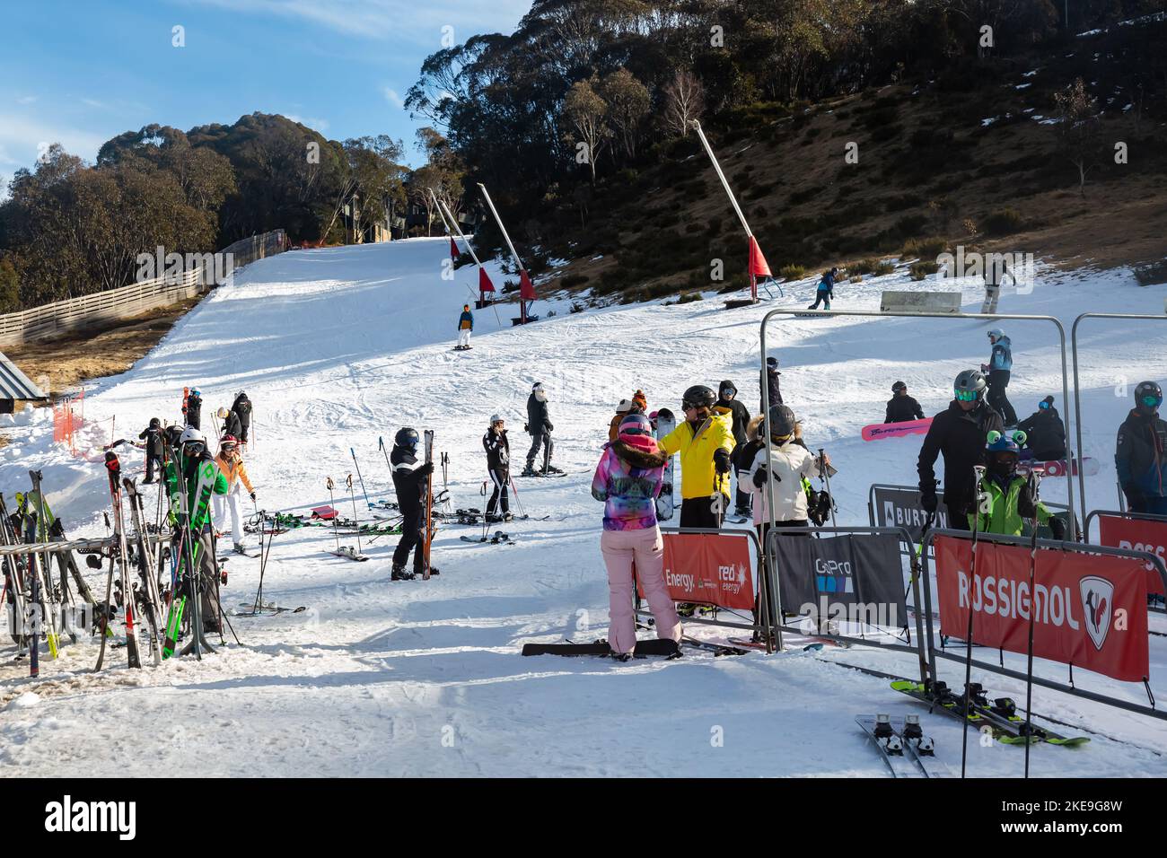Thredbo ski resort, located within the Kosciuszko national park, in the
