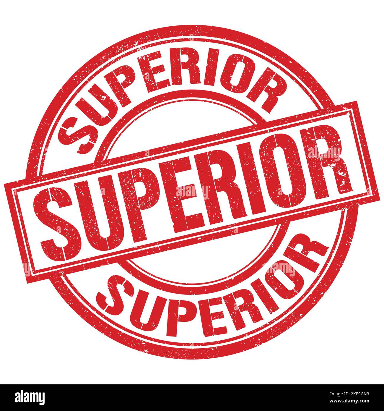 SUPERIOR text written word on red round stamp sign Stock Photo Alamy