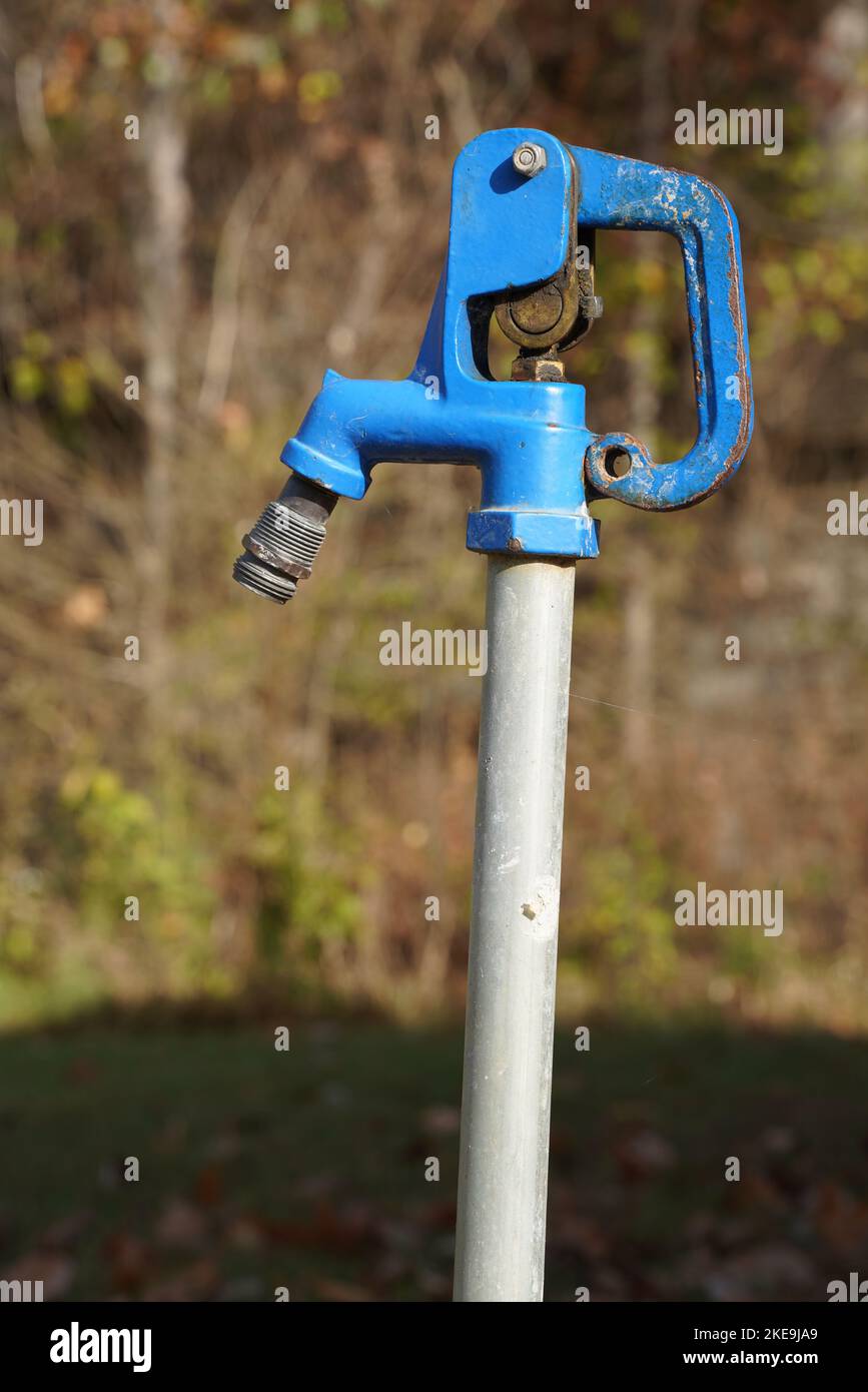 Water Spigot or 'Spicket' at a Campground Stock Photo