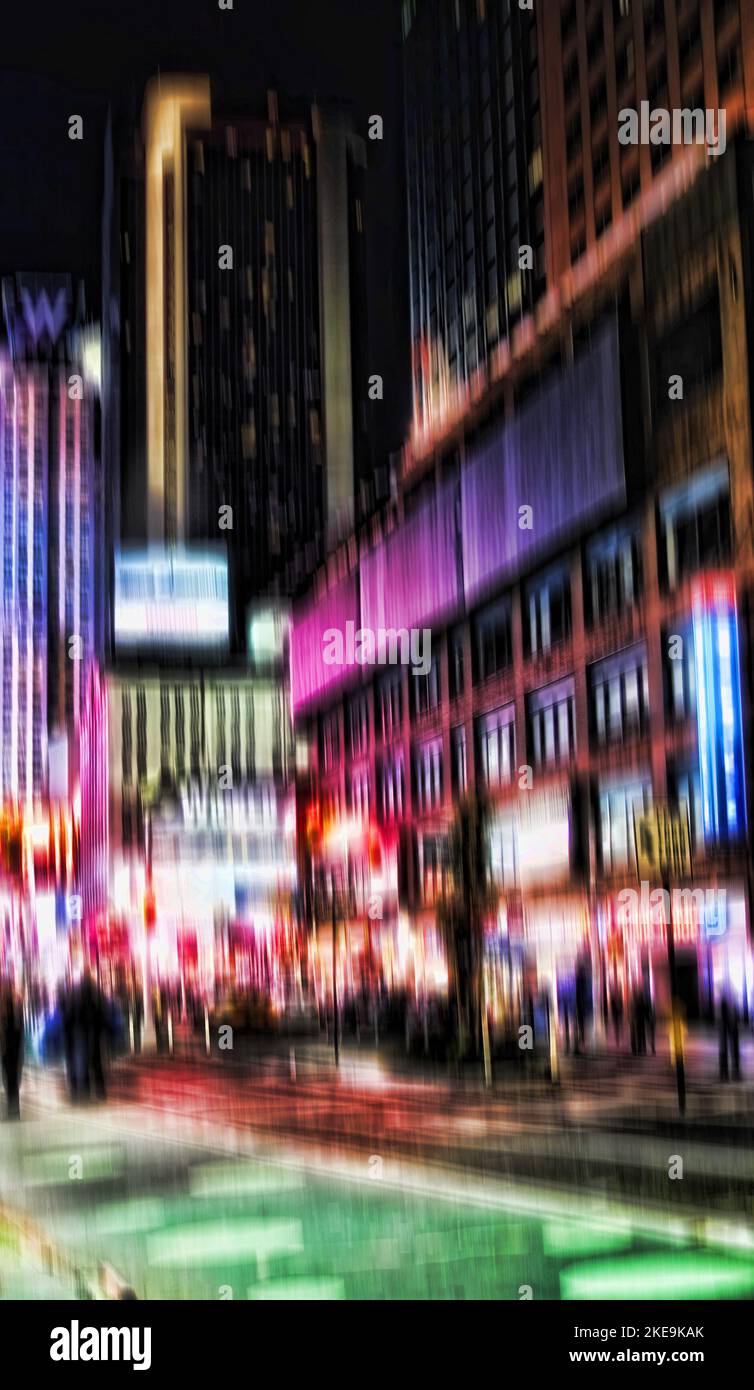 Blurred city background images. Abstract blurred city images Stock