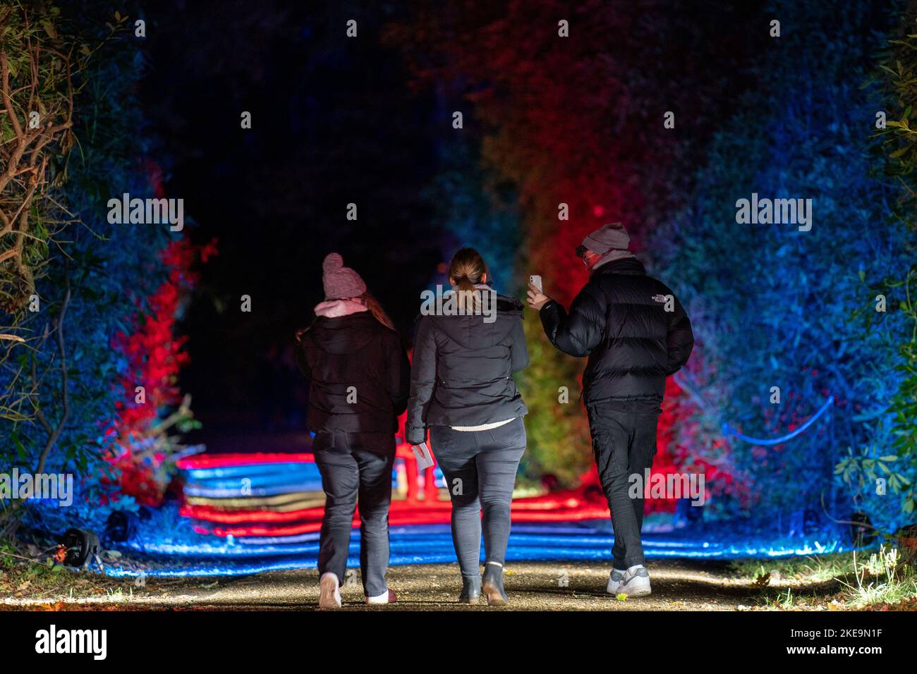 Visitors explore Luminate Sandringham, the Sandringham Estate winter