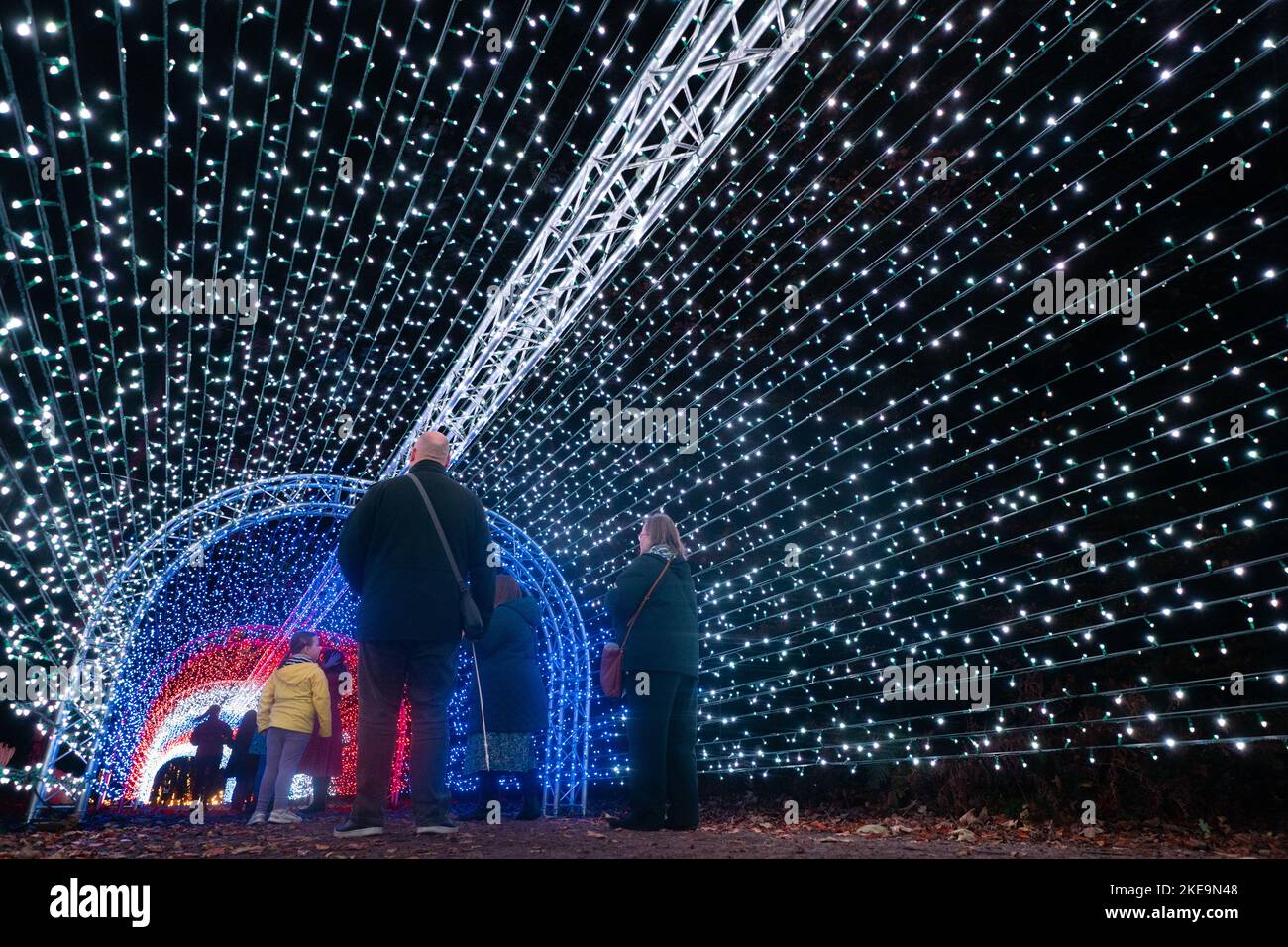 Visitors explore Luminate Sandringham, the Sandringham Estate winter