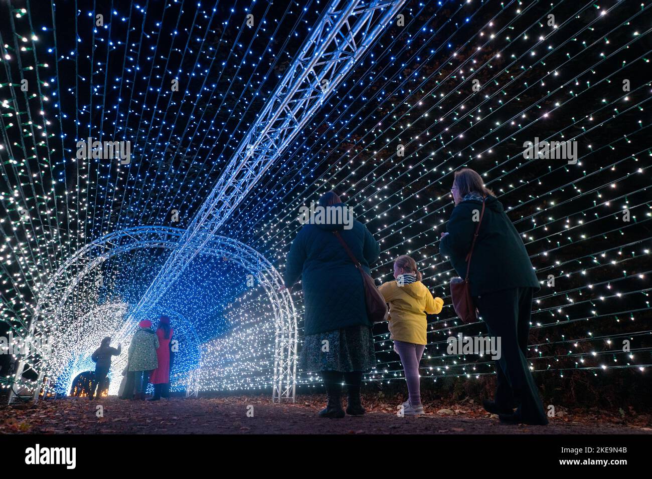 Visitors explore Luminate Sandringham, the Sandringham Estate winter