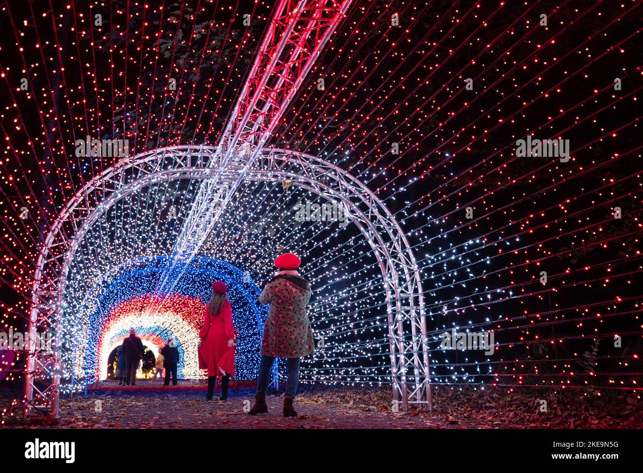 Visitors explore Luminate Sandringham, the Sandringham Estate winter