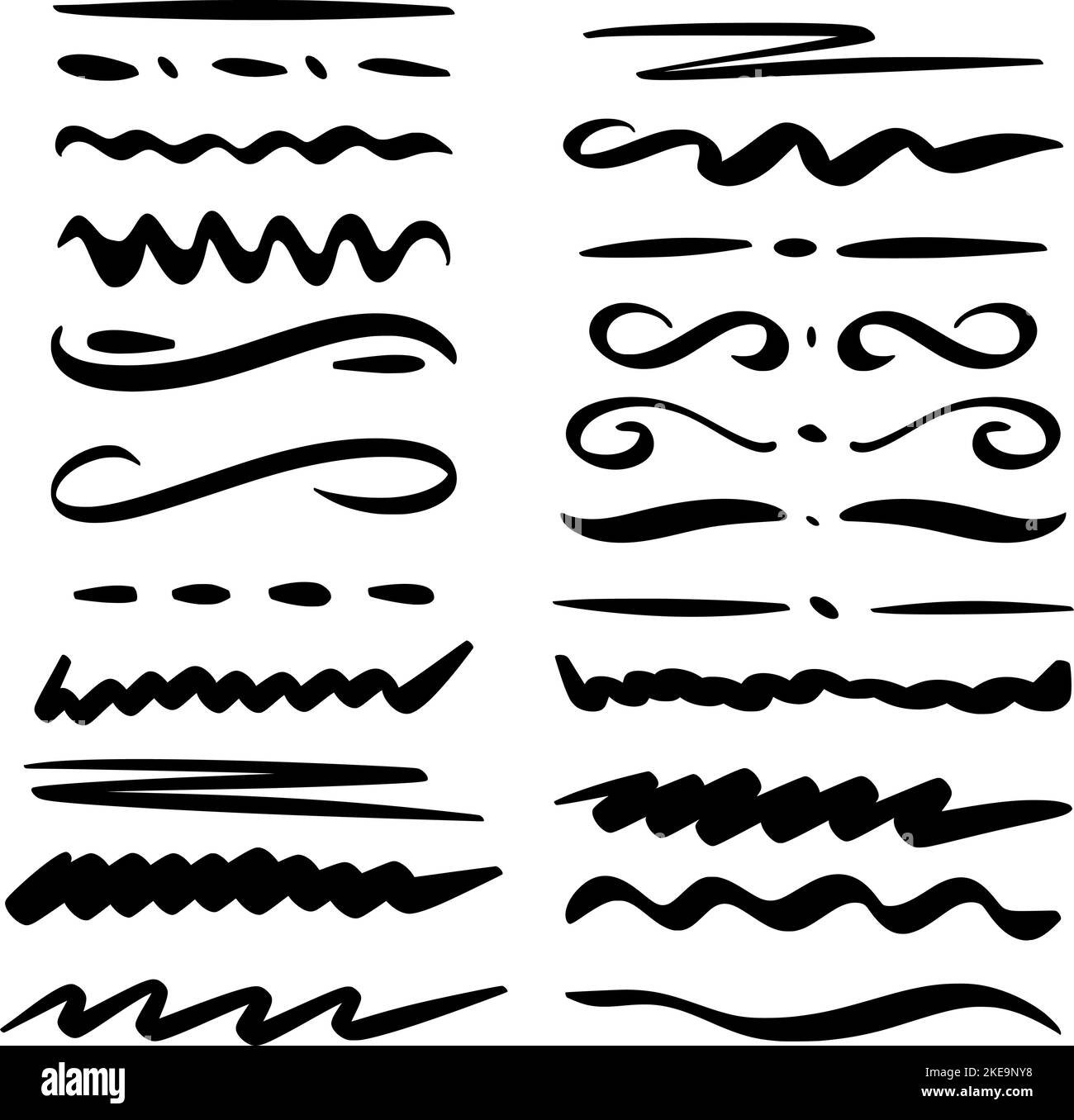Hand drawn doodle style design elements Stock Vector Image & Art - Alamy
