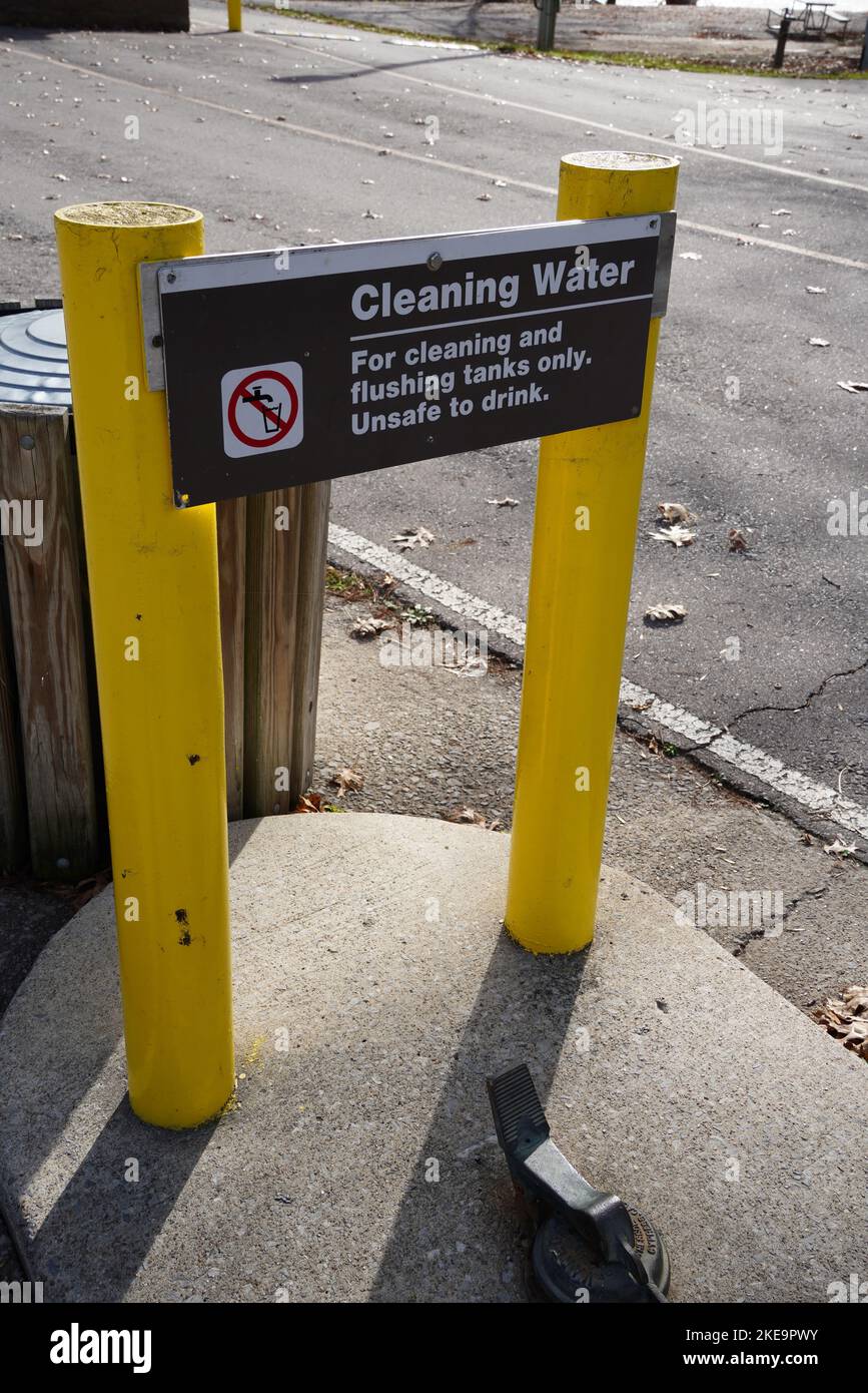 Cleaning Water For cleaning and flushing tanks only. Unsafe to drink