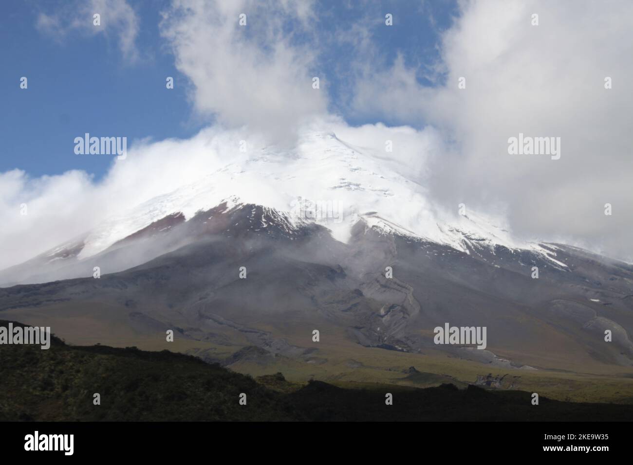 Cotopaxi is an active stratovolcano in the Andes Mountains, located in ...