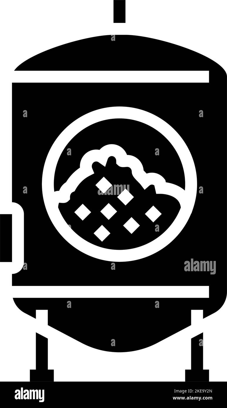 yeast beer production glyph icon vector illustration Stock Vector Image ...