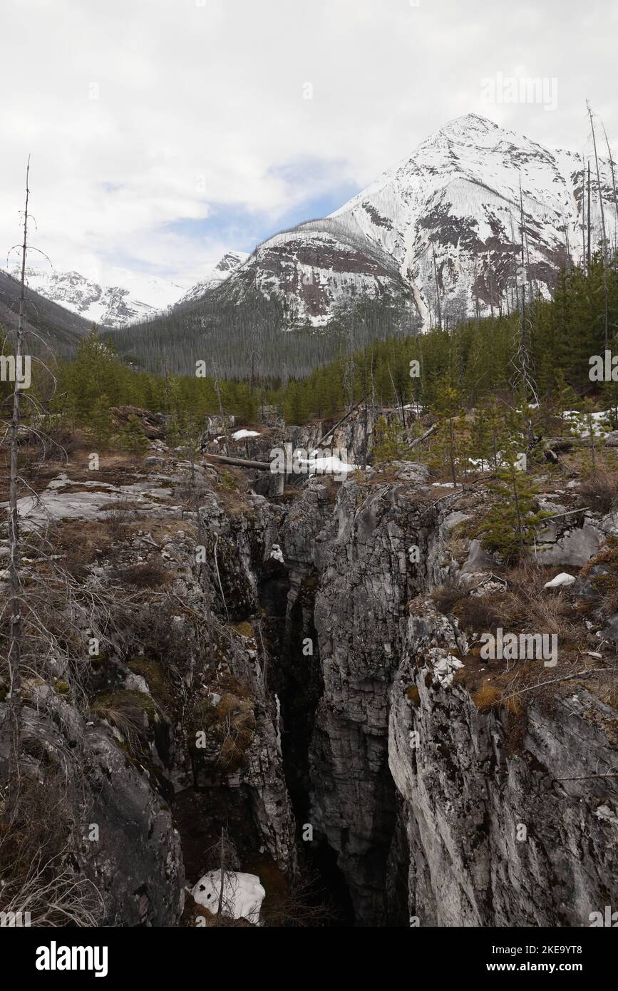 Marble Canyon Kootenay National Park Alberta Canada Stock Photo Alamy