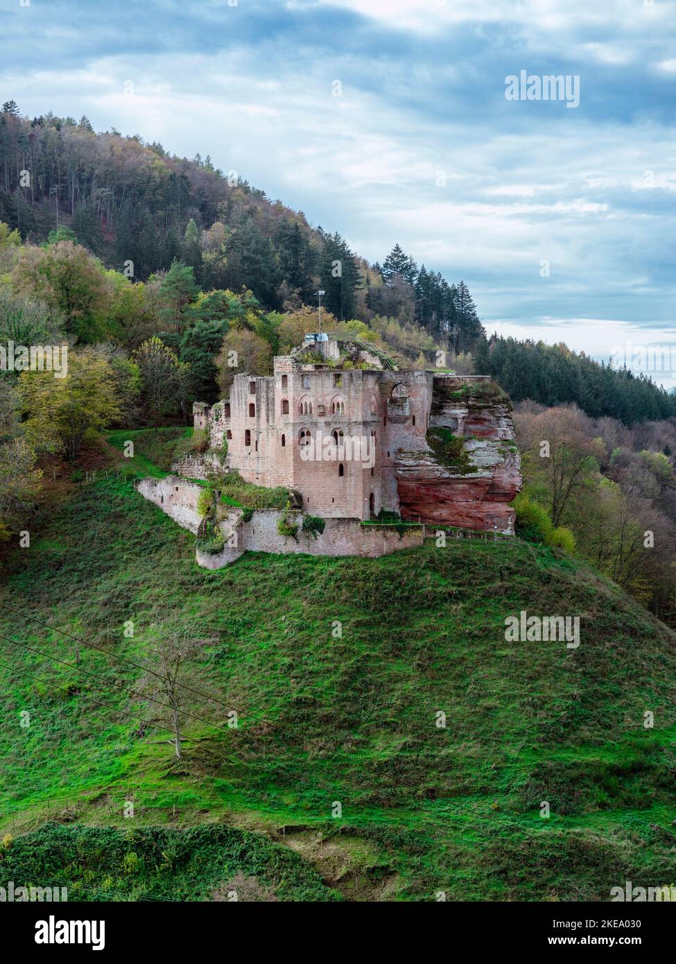The ruin of Frankenstein Castle in Frankenstein/Germany Stock Photo Alamy