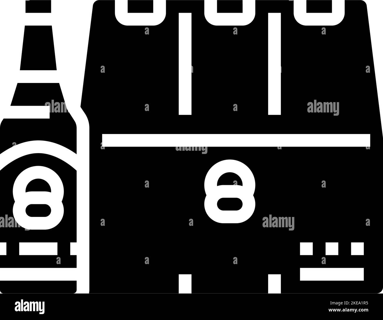 Factory machine glass production glyph hi-res stock photography and ...