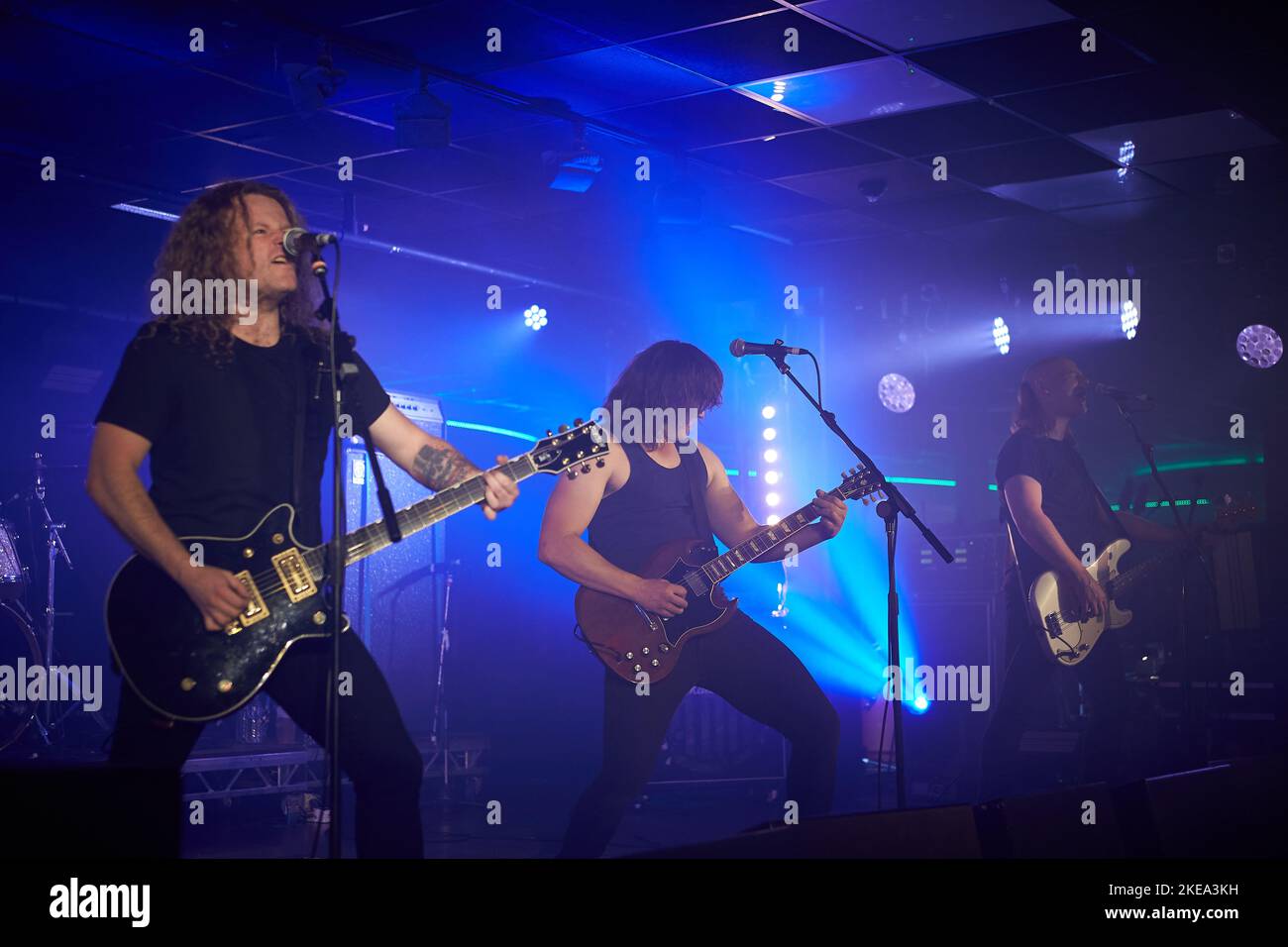 Ozzie Rockers Black Aces, Performing live at Hard Rock Hell XV, November 2022, photos by John Lambeth. Stock Photo