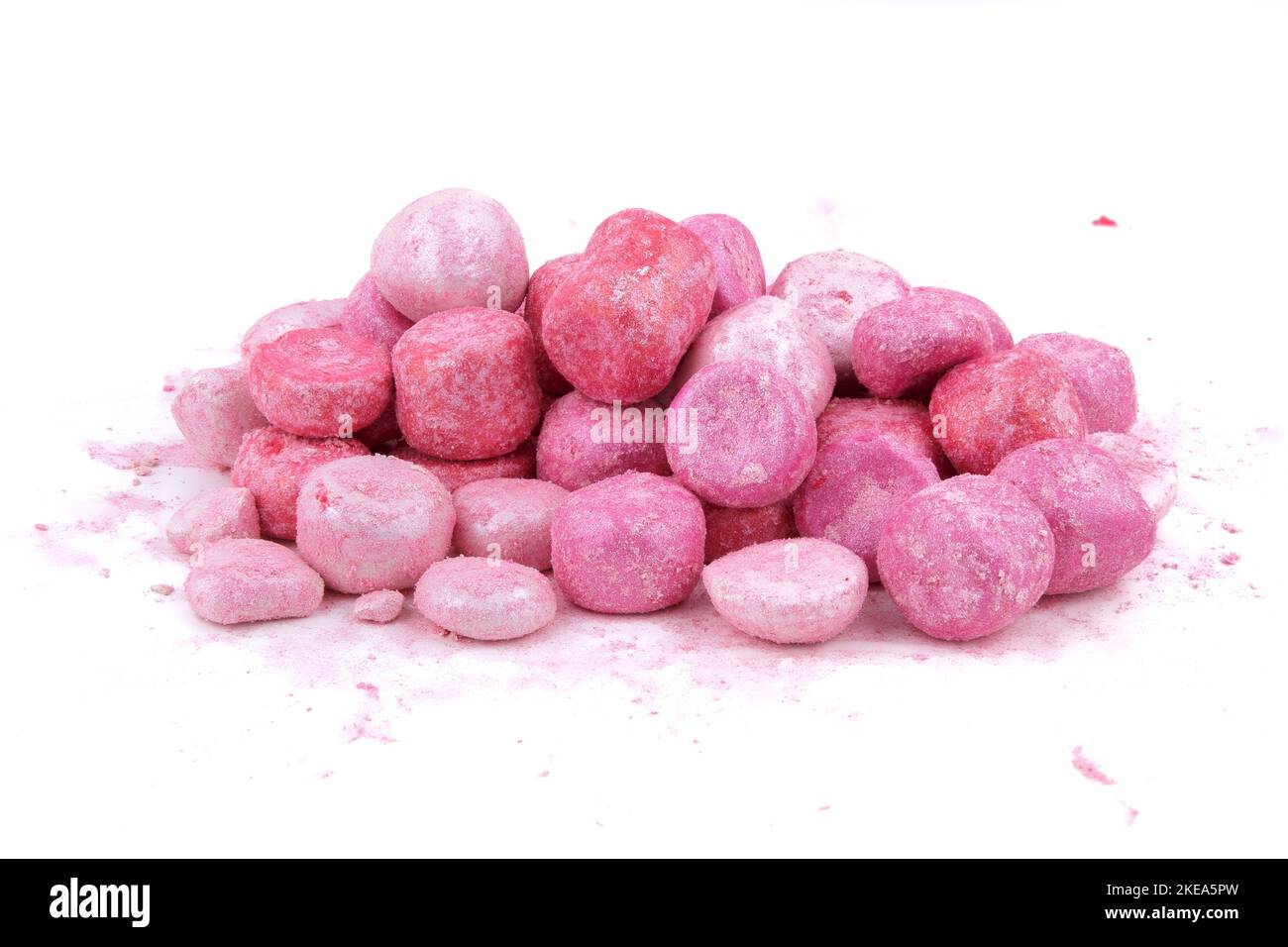 Pink face glow pearls blush powder balls on table, blush pearls ...