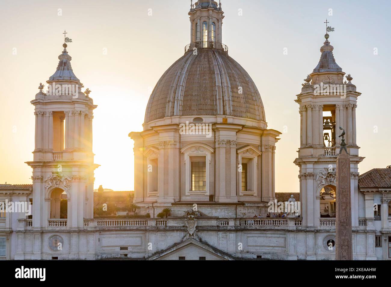 Church Sant'Agnese in Agone, Piazza Navona, Rome, Lazio, Italy, Europe Stock Photo