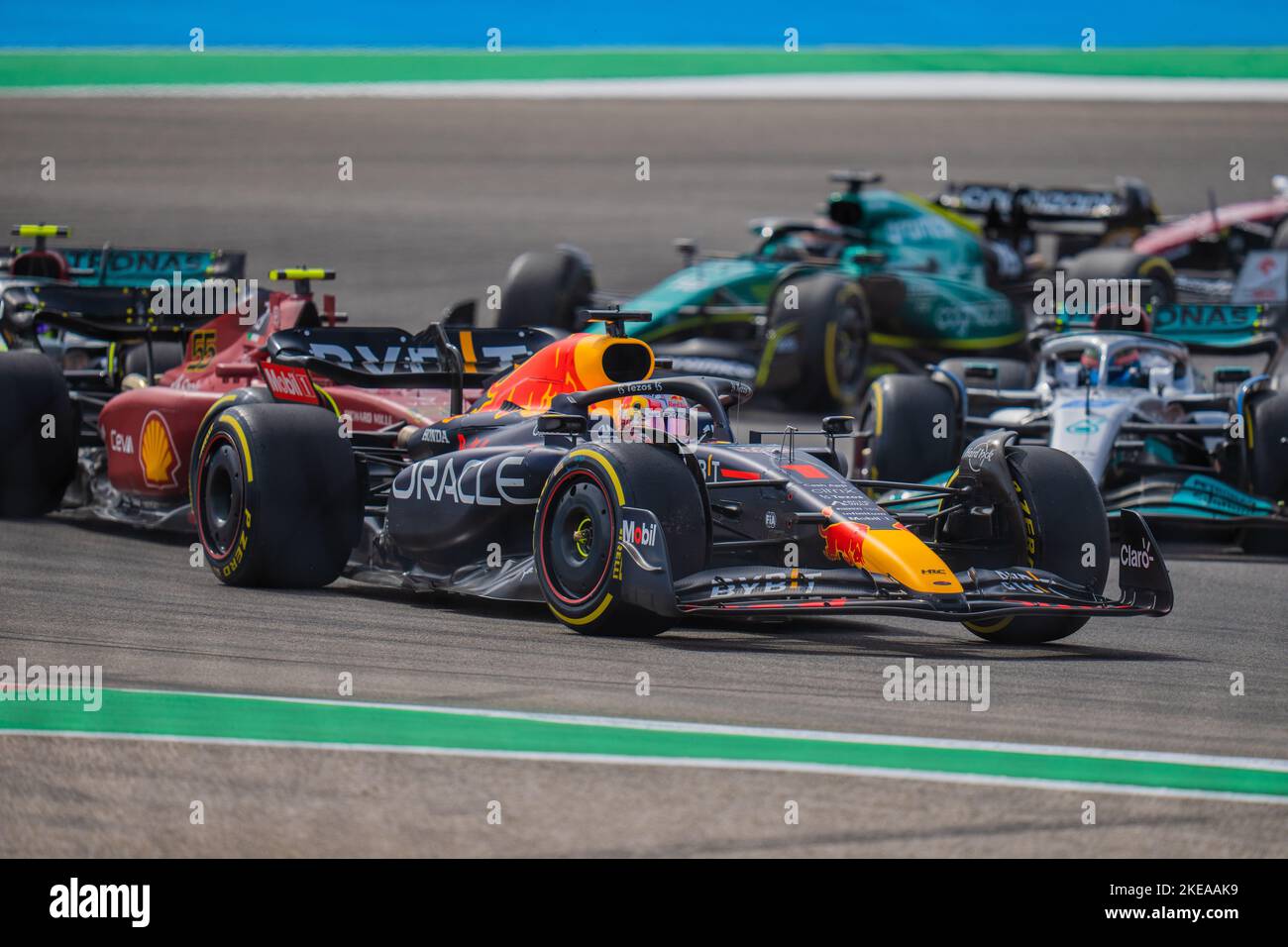 Texas F1 Racing The race cars on the track during Formula 1 racing competition in ...