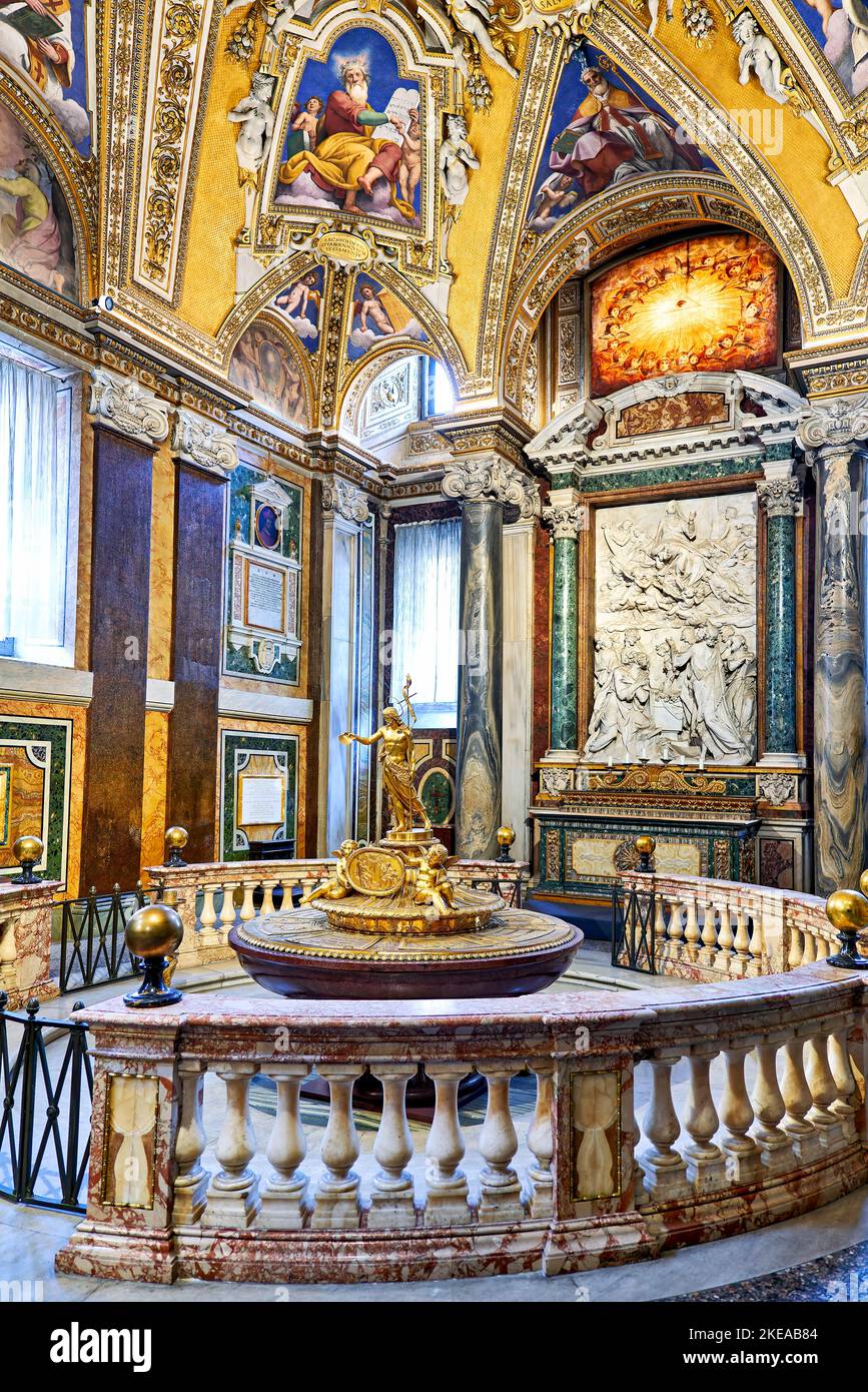 Rome Lazio Italy. The Basilica of Saint Mary Major (Basilica Papale di Santa Maria Maggiore), The baptistery Stock Photo