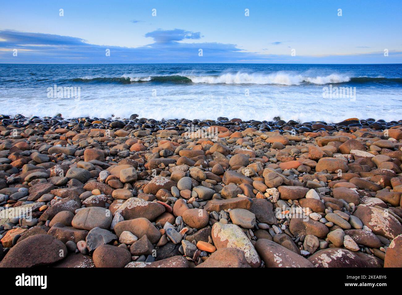 beach in Northumberland, Great Britain Stock Photo