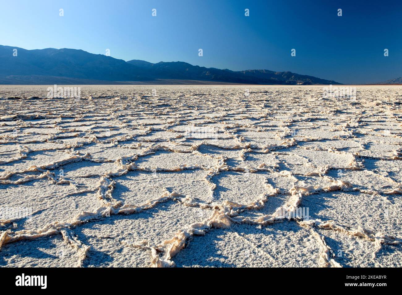 Badwater, Salzpfanne, Death Valley National Park, Kalifornien, USA, Nord Amerika Stock Photo