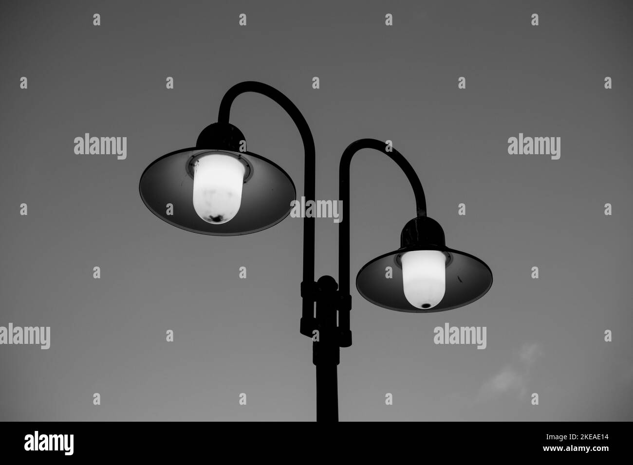 Classic lamp post Black and White Stock Photos & Images - Alamy