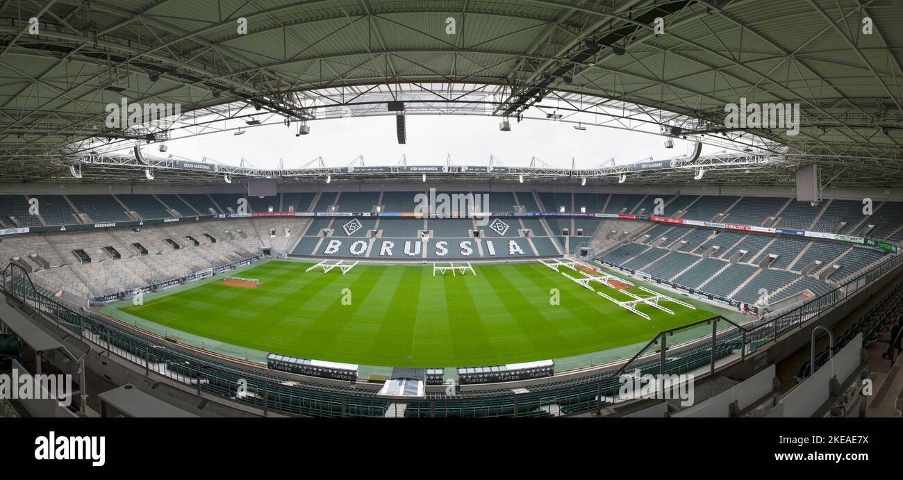 Visiting Borussia Park arena - the official playground of FC Borussia Monchengladbach Stock Photo