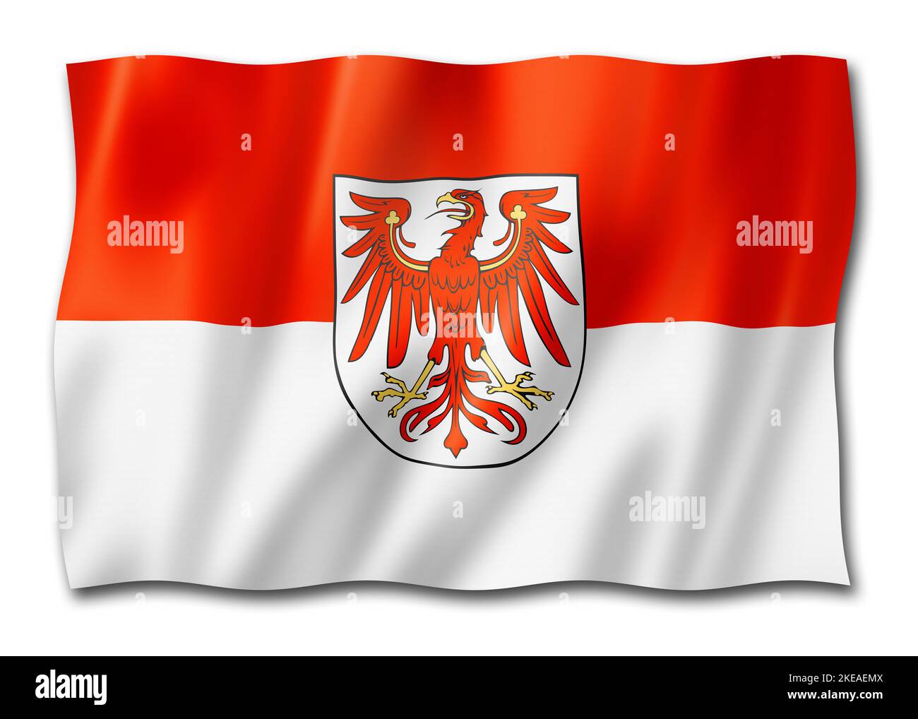 Germany Brandenburg State Small Hand Waving Flag