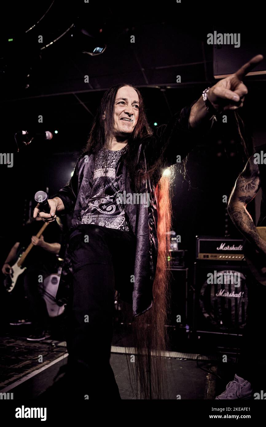 Wicked Smile, with Cassidy Paris as guest, Performing live at Hard Rock Hell XV, November 2022, photos by John Lambeth. Stock Photo