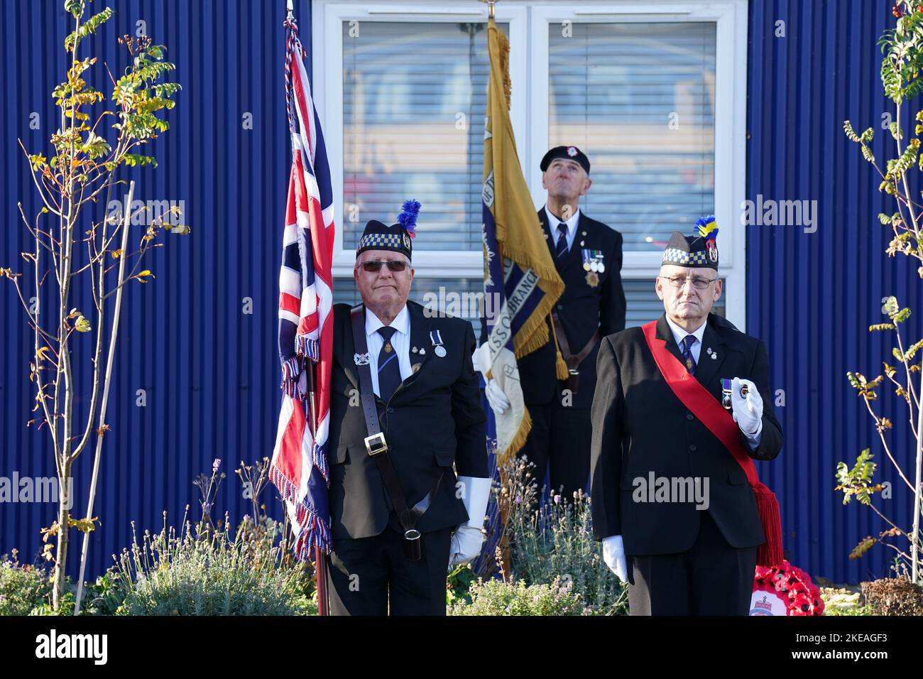 Armed Forces Veterans During An Armistice Day Service At Poppyscotland Armed Forces Veterans During An Armistice Day Service At Poppyscotland
