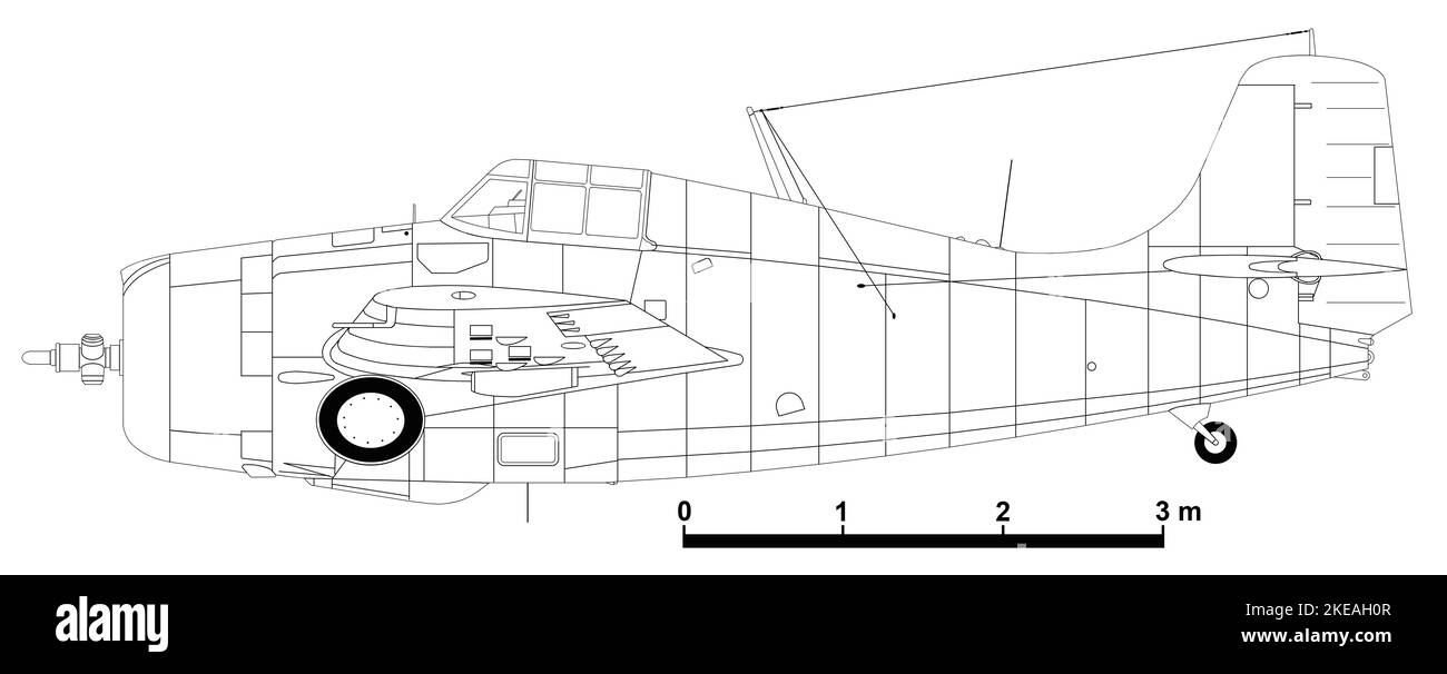 Grumman F4F4 Wildcat Stock Photo Alamy