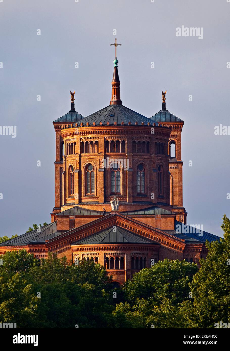 St. Thomas church, Thomaskirche in district Kreuzberg, Germany, Berlin Stock Photo